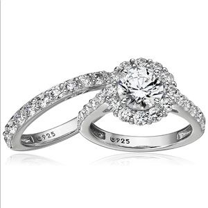 Wedding Engagement Ring Set